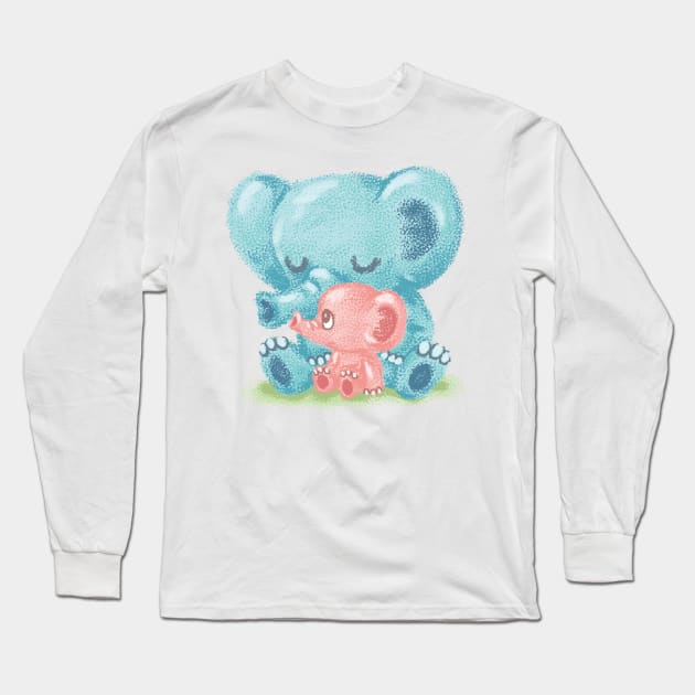 Family of elephant Long Sleeve T-Shirt by sanogawa